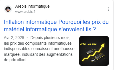 Résultat Google