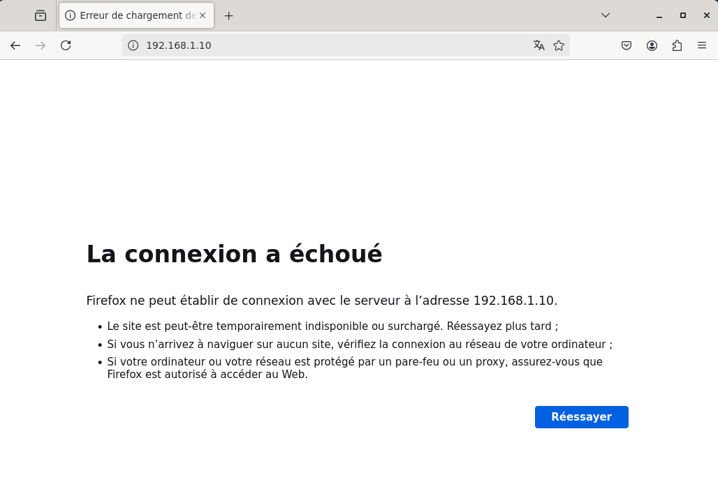 Capture d'ecran Apache HTTP